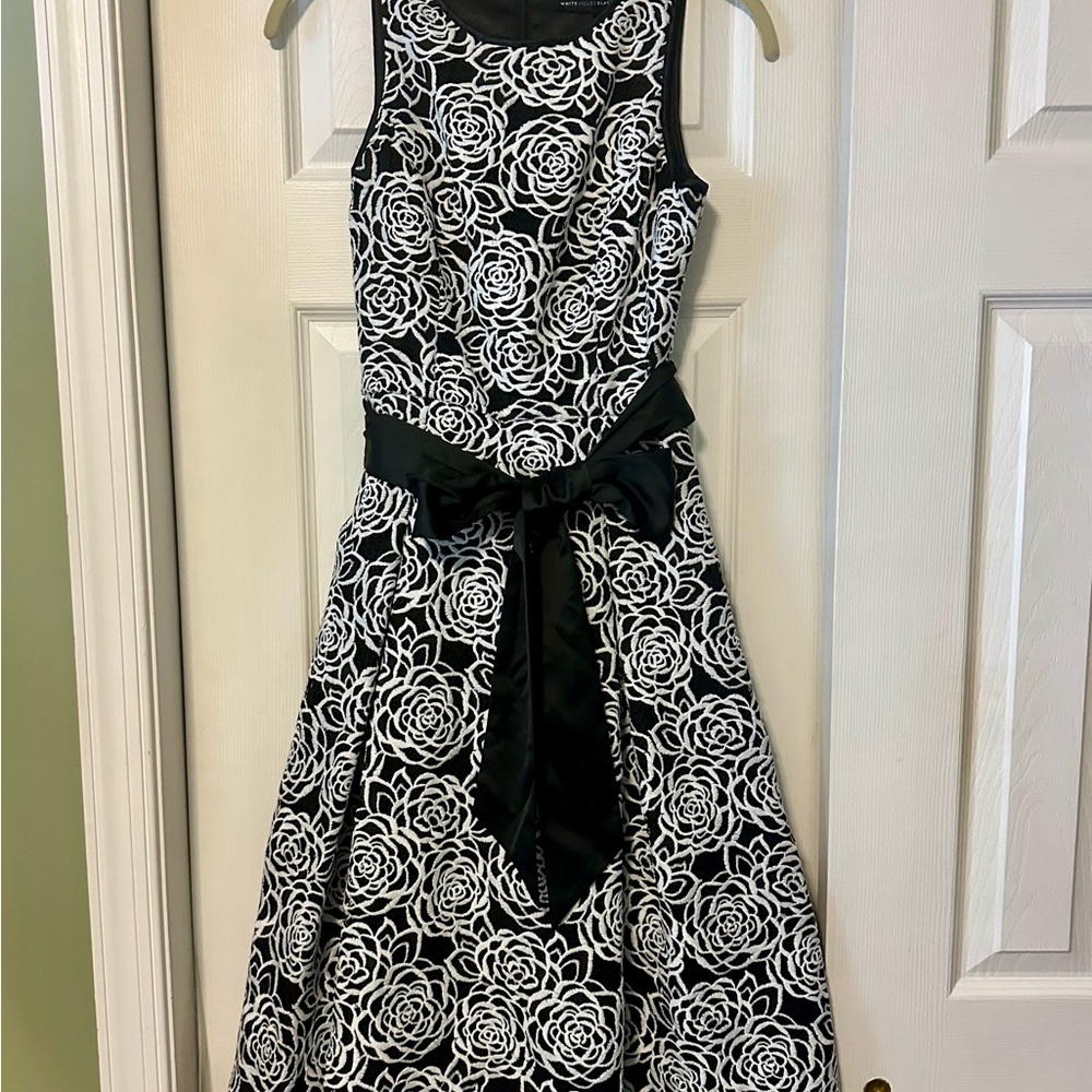 White House Black Market Black & White dress